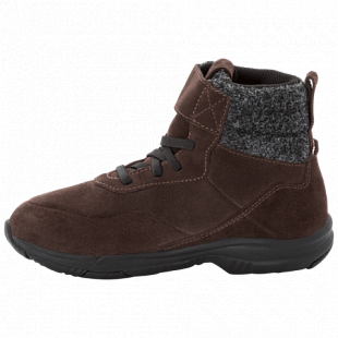 Ботинки детские Jack Wolfskin City Bug Texapore Mid K dark brown / black