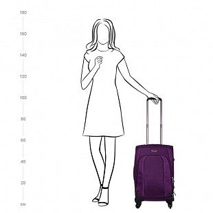 Чемодан большой Polar 28" 3-ой Р8383 purple