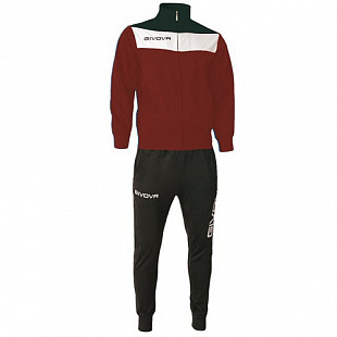 Спортивный костюм Givova Tuta Campo TR024 burgundy/black
