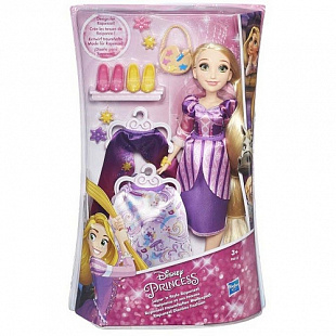 Кукла Disney Princess Рапунцель с двумя нарядами (B5312)