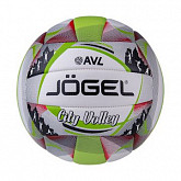Мяч волейбольный Jogel City Volley white/green/red/black