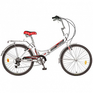 Велосипед Novatrack FS-24 24" (2017) White/Red 24FTG6PV.WT7-1