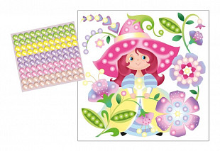 Аппликация бусинами Десятое Королевство Жемчужинка Цветочная фея 01976