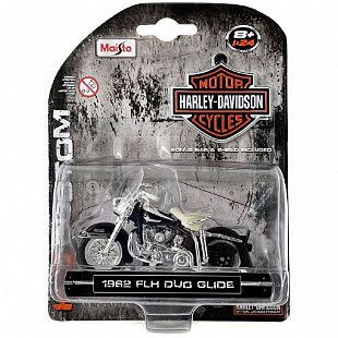 Масштабная модель мотоцикла Maisto 1:24 Harley-Davidson 1962 FLH Duo Glide (35094)