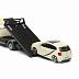 Масштабная модель автомобиля Bburago Street Fire Эвакуатор и Volksvagen Polo GTI 1:43 (18-31400) Black/Beige