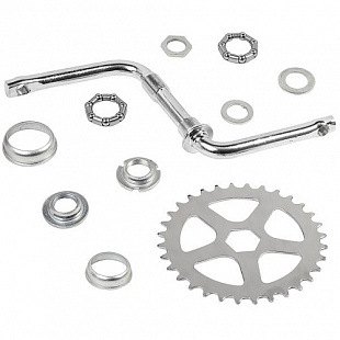 Система Shimano одноставная 32 t 102 mm ( для 16 ") хром Х74054