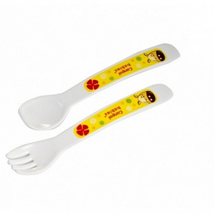 Набор Canpol babies Для кормления Ложка и вилка 12м+ 4/414 Dog