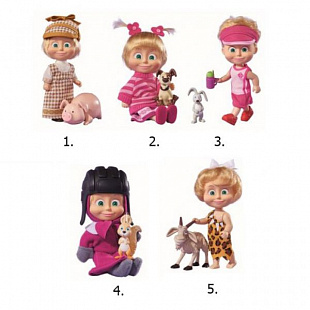 Кукла Simba Маша с друзьями-животными 12 см (109301020) 1 шт. (в ассортименте)