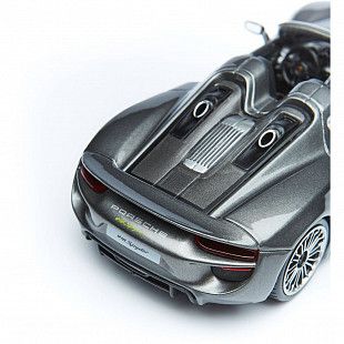 Коллекционная машина Bburago 1:24 Porsche 918 Spyder (18-21076) gray