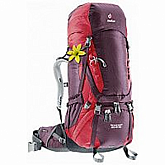 Рюкзак туристический, альпинистский Deuter Aircontact 60+10 SL aubergine-cranberry