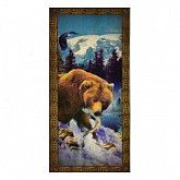 Нарды средние с деревянными шашками дубовые цветной рисунок