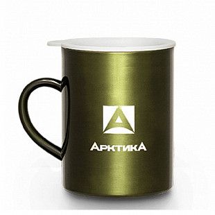 Термокружка Арктика  с ручкой невакуумная 400 мл 802-400 green