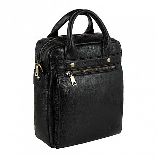 Мужская кожаная сумка Polar 20168 black