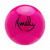 Мяч для художественной с насыщенными блестками Amely AGB-303 19 см pink