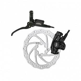 Тормоз дисковый гидравлический задний Tektro auriga comp ротор 180мм гидролиния 1400мм black ZTB90711