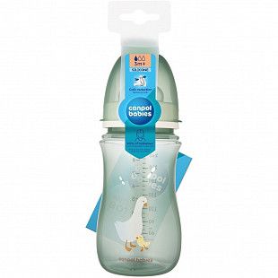 Антиколиковая бутылочка для кормления Canpol babies Goose с широким горлышком 240 мл., 3+ мес. (35/245)