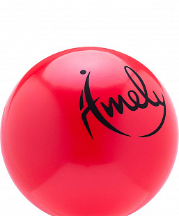 Мяч для художественной гимнастики Amely AGB-201 15 см red