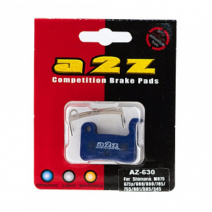 Тормозные колодки A2Z Shimano XTR/XT/SAINT/M965/M975/M966/M800/ M765/M755/M601/M585, Blue AZ-630