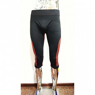 Шорты (легинсы) спортивные мужские Zez Sport 275240 black \ orange