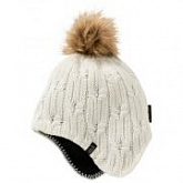 Шапка женская Jack Wolfskin Stormlock Braid Cap Women white sand