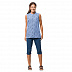 Рубашка женская Jack Wolfskin Sonora Maori Sleeveless W shirt blue all over