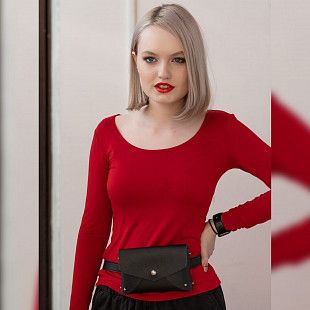 Поясная сумка женская Ors Oro OMS-0150 black