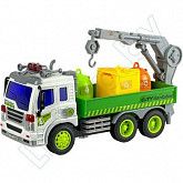 На картинке изображен Машинка инерционная Wenyi Мусоровоз (WY309S) Машинка инерционная Wenyi Мусоровоз (WY309S)