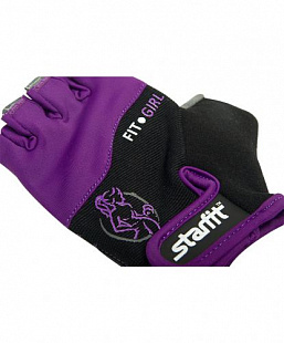 Перчатки для фитнеса Starfit SU-113 Black/Purple/Grey