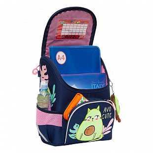 Рюкзак школьный GRIZZLY RAn-182-1 /1 dark blue