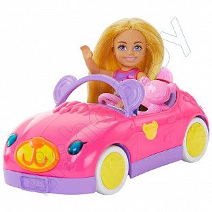 Игровой набор Barbie Челси и автомобиль мишка (HXN05)