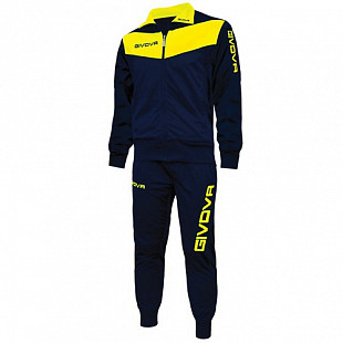 Спортивный костюм Givova Tuta Visa TR018 blue/yellow