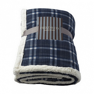 Плед Field&Co Sherpa blue 11284100