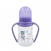 Бутылочка для кормления Baby Planet с ручками и узким горлышком 125 мл., 3 мес.+ (8427/4) new