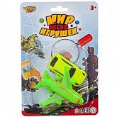 Набор YAKO машина и самолёт инерционные, серия Мир micro Игрушек M7342 green