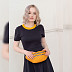 Поясная сумка женская Ors Oro OPS-0157 yellow