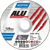 Круг отрезной для алюминия Norton ALU 12,5х0,1x2,22 см 66252828237