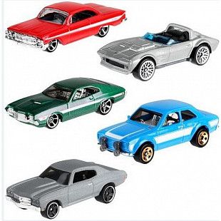 Набор машинок Hot Wheels Fast&Furious 5 шт. (1806 FYL16)