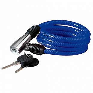 Замок велосипедный Kellys 8х1000мм Cable Lock KLS Beat blue