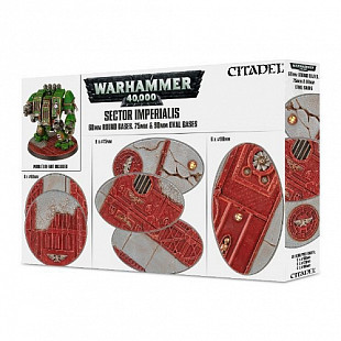Набор подставок Games Workshop Warhammer S/Imperialis: 60 mm RD 75/90 mm Oval Bases 66-93