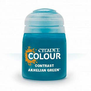 Краска для миниатюр Games Workshop Warhammer Contrast: Akhelian Green 18ML 29-19