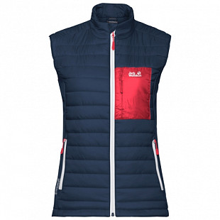 Ветрозащитная стеганая жилетка женская Jack Wolfskin Routeburn Vest W dark indigo