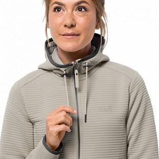 Джемпер женский Jack Wolfskin Modesto Hooded Jkt Women dusty grey
