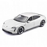 Машинка Bburago 1:24 Porsche Taycan Turbo S (18-21098) White НОВОЕ ПОСТУПЛЕНИЕ