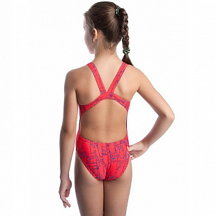 Купальник детский спортивный Mad Wave Cats Platoon red