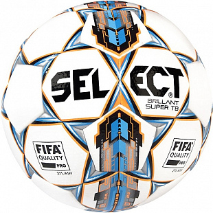 Мяч футбольный Select Brillant Super Tb Fifa №5 white/blue