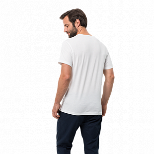Футболка мужская Jack Wolfskin Palm Cove T M white rush