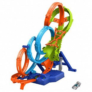 Трек Hot Wheels Безумные виражи и петли (HXR70)