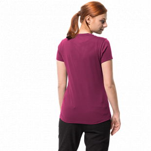 Футболка женская Jack Wolfskin Lake T Women amethyst