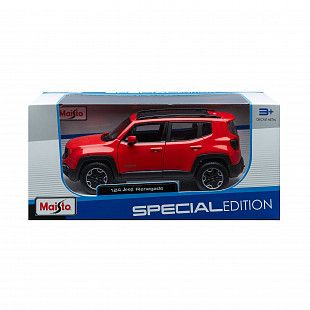 Масштабная модель автомобиля Maisto 1:24 Джип Ренегат (31282) red