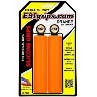 Грипсы ESI Extra Chunky 130 мм Силикон XLCOR Orange